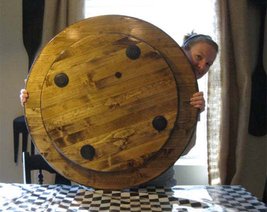 Large Wood Lazy Susan